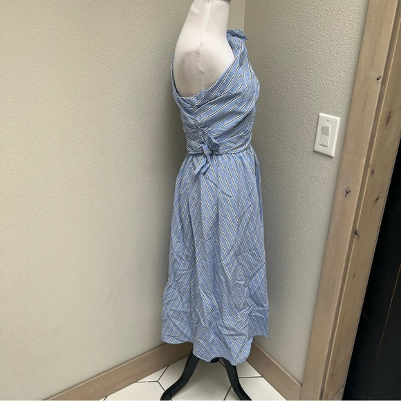 NWOT A.L.C. Cabrera Stripe One-Shoulder Dress Blue White Casual Women’s 4 - Picture 7 of 13
